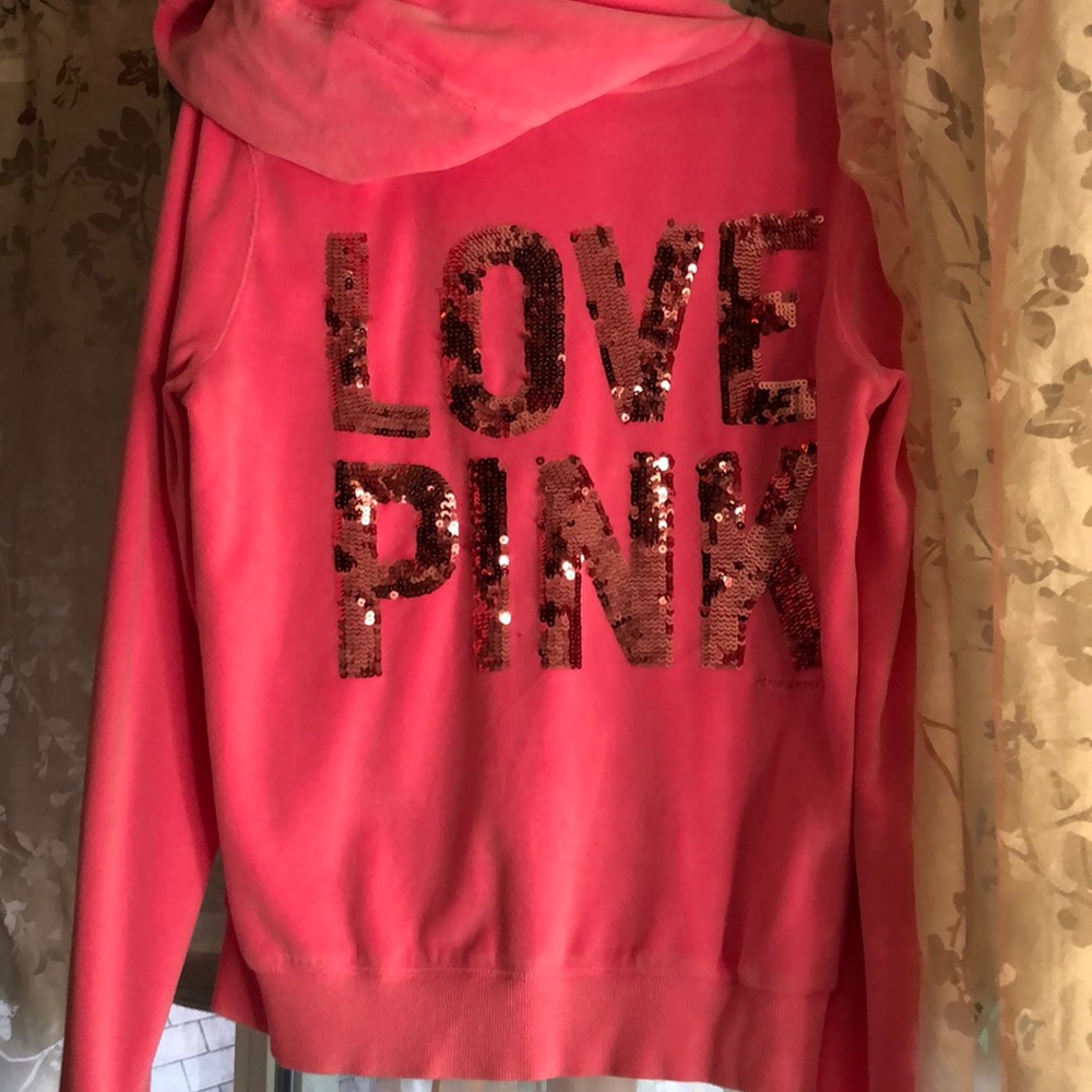 Hot pink VS zip up